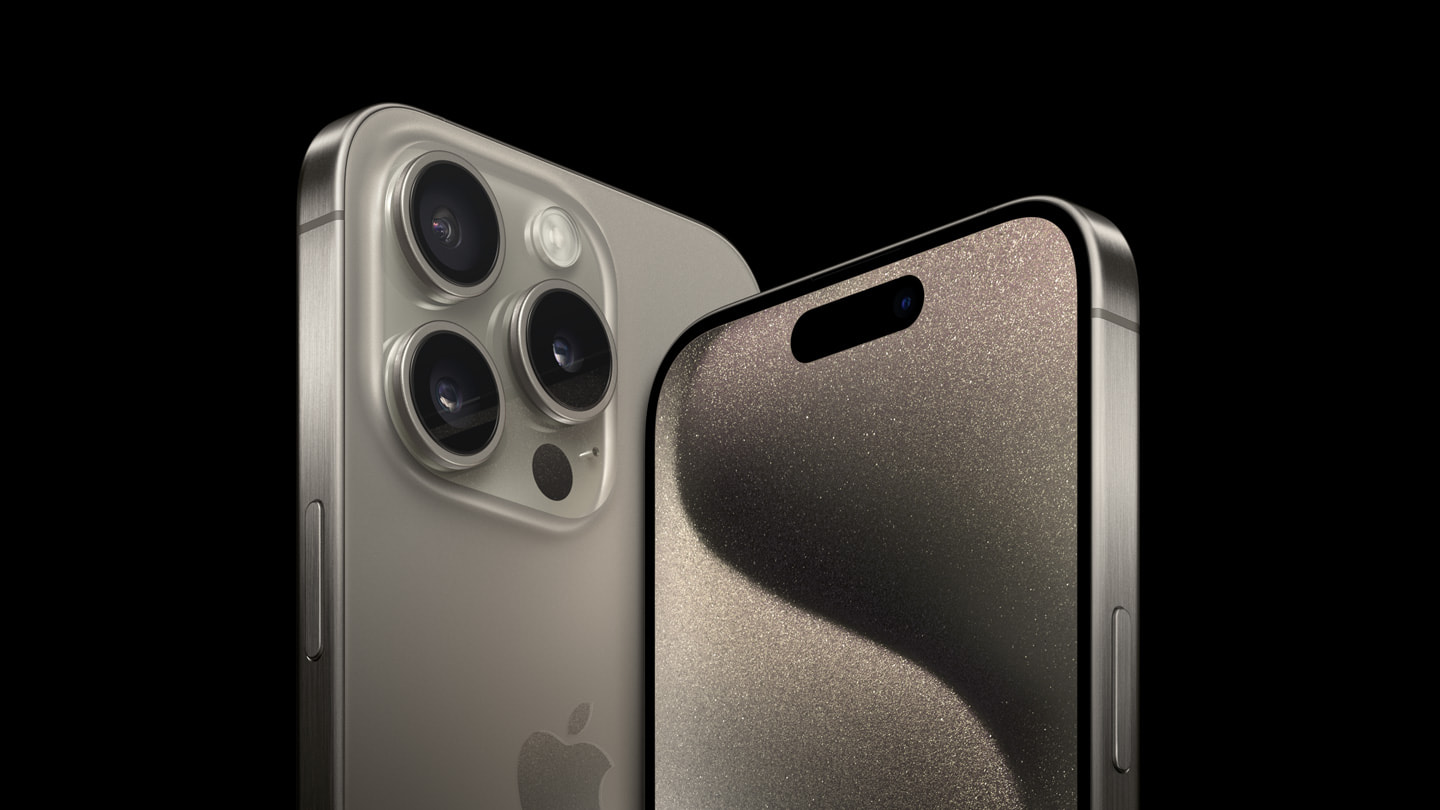 Official Apple iPhone 15 Pro and Pro Max in Natural Titanium